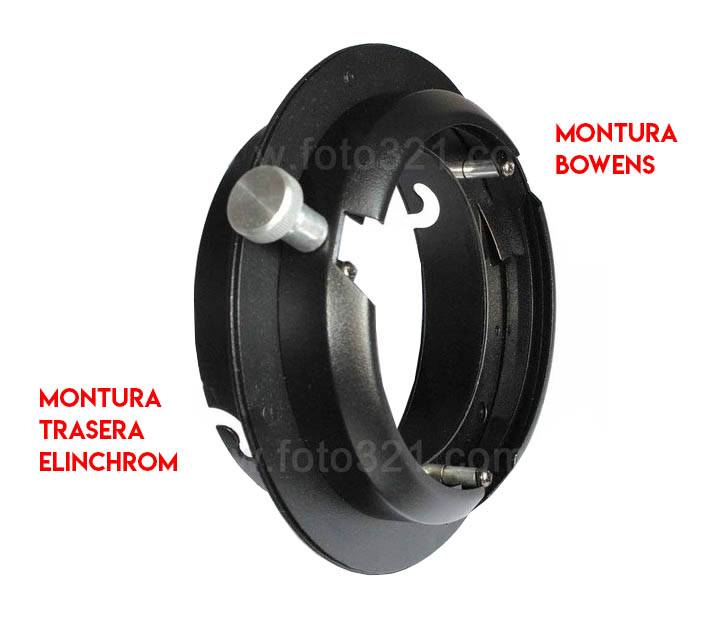 Anillo Adaptador De Modificador Montura Bowens A Flash Elinchrom