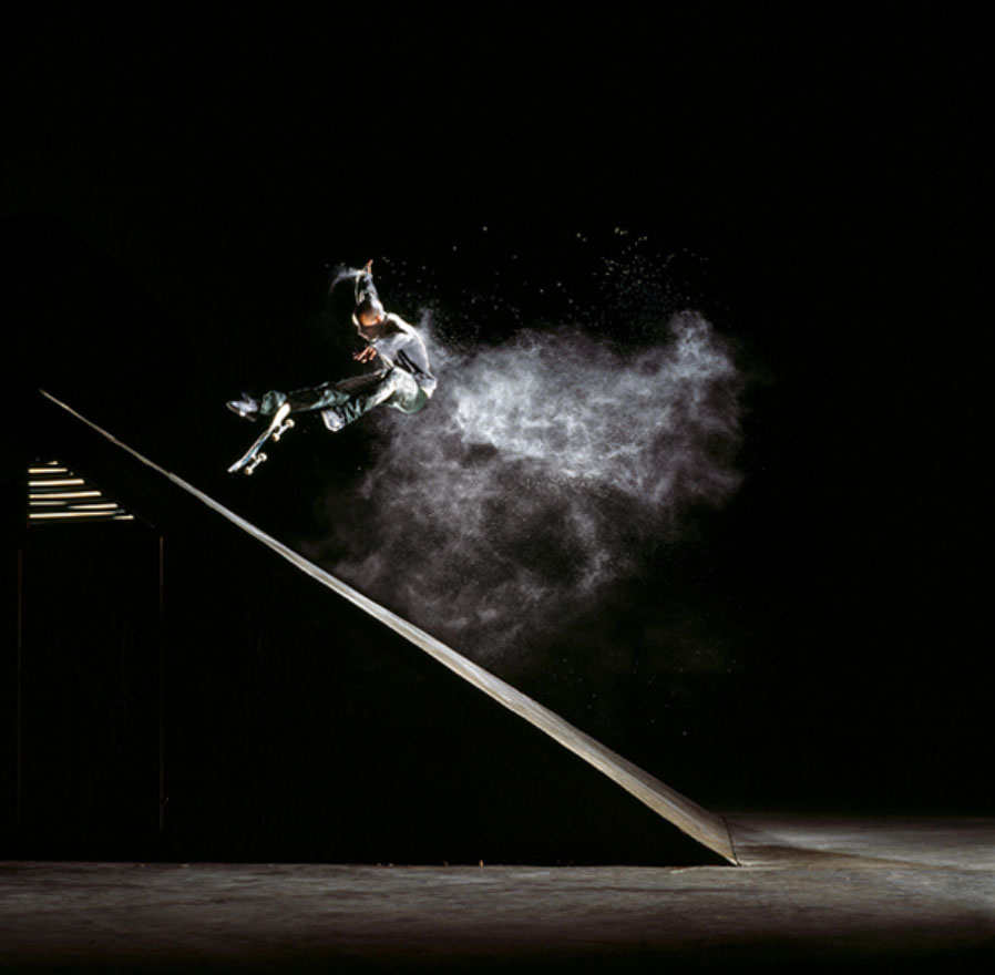 Jemore Campbell 360 Flip con iluminación strobist, fotografía de Roberto Alegría