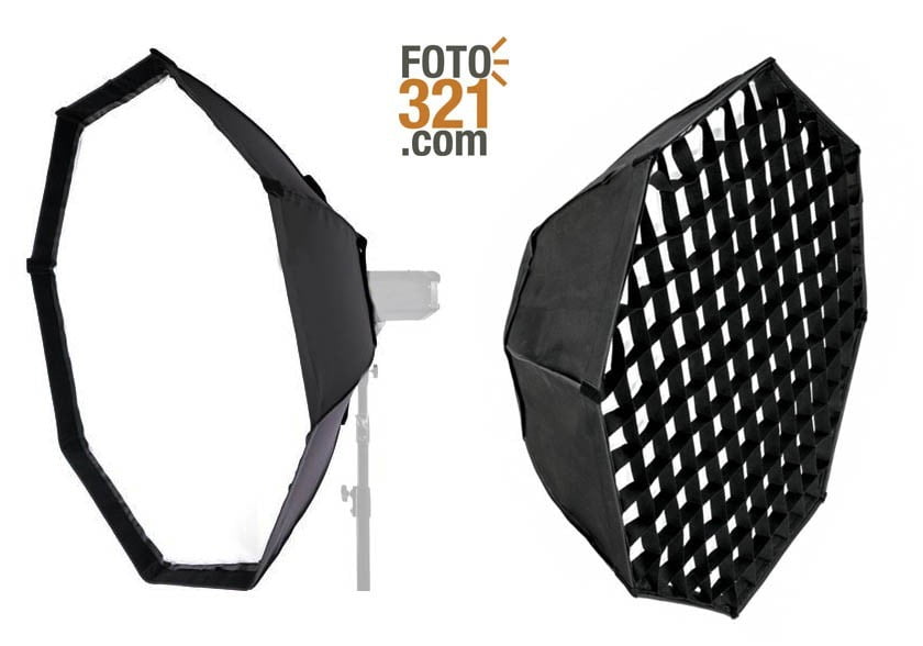Softbox Godox octagonal 95 cm con montura Elinchrom y panal