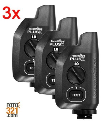 Kit 3x disparador remoto para flash PocketWizard Plus X