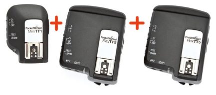Kit dispadores flash Pocket Wizard Mini TT1 y 2 Flex TT5 Canon
