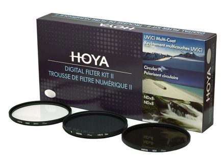 Kit 3 filtros Hoya UV + CPL + ND8