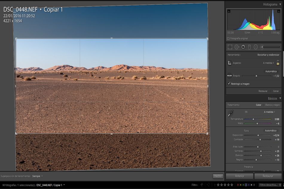 1. Recorte Light room