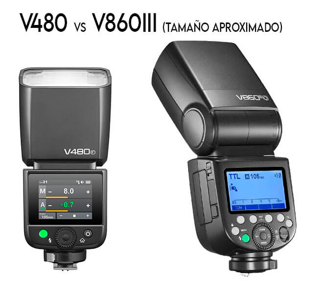 Flashes Godox V480 y V860III