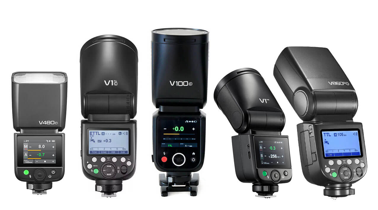 Flashes Godox con batería de litio