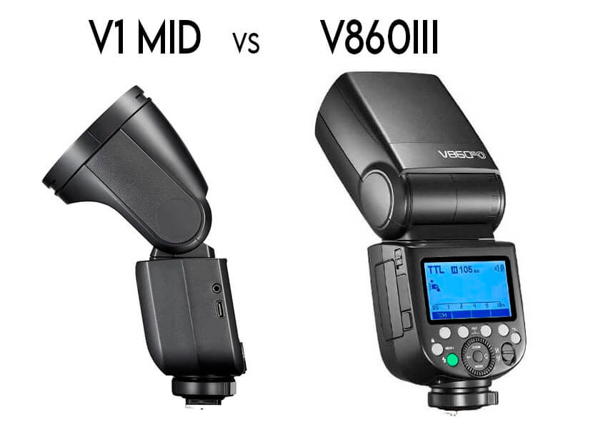 Godox V860III vs V1 mid