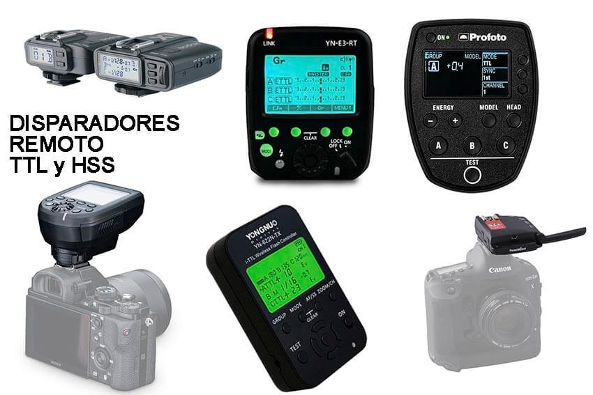 Disparadores remotos TTL para controlar flashes fuera de cámara