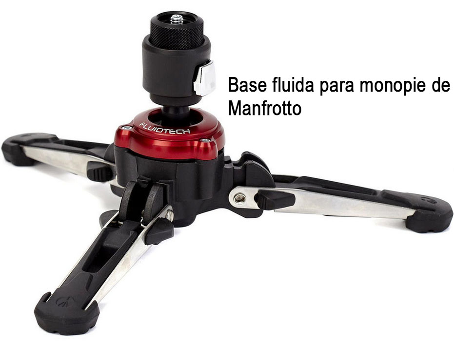 Bases fluidas para monopie de fotografía