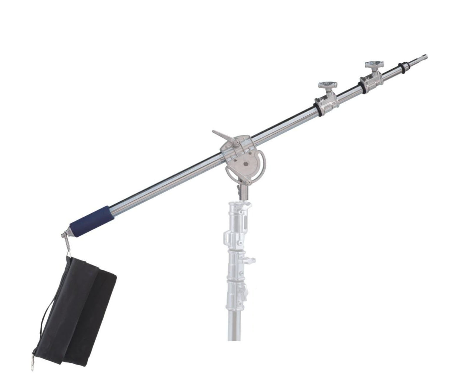 Brazo boom extensible 1120 en acero con contrapeso para foco y flash de estudio