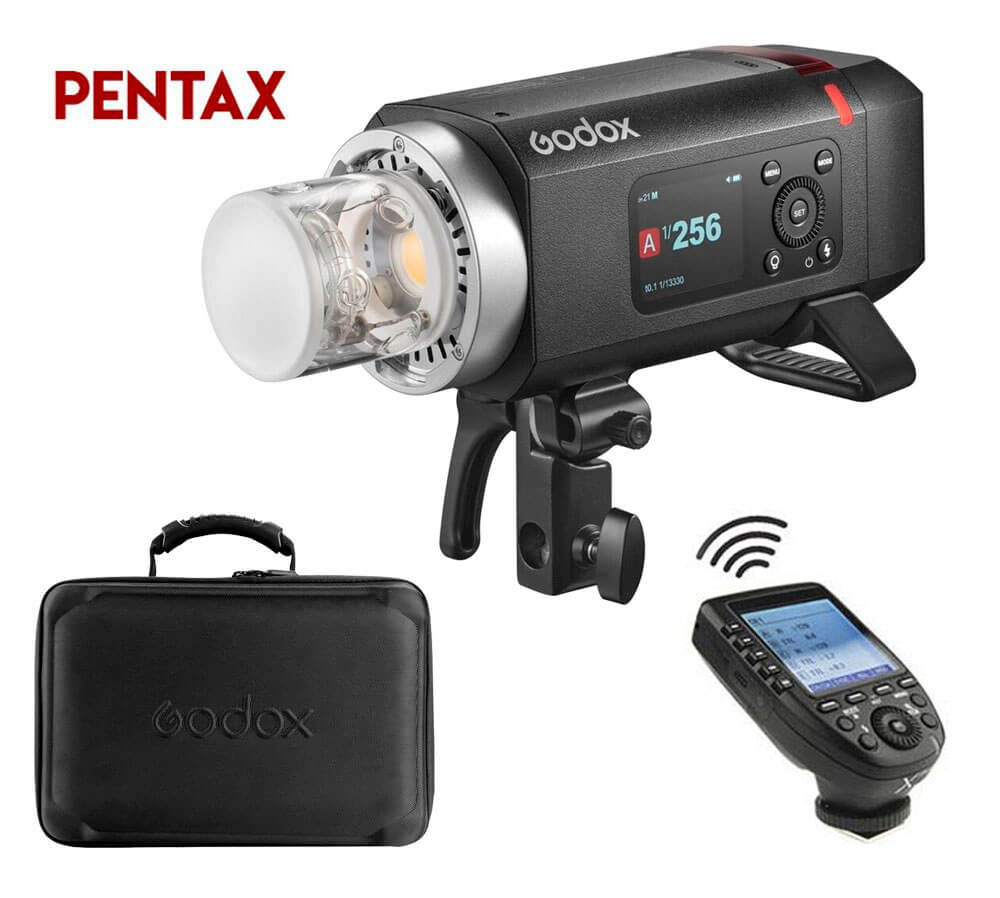 Kit flash Godox AD400Pro II para Pentax con disparador remoto