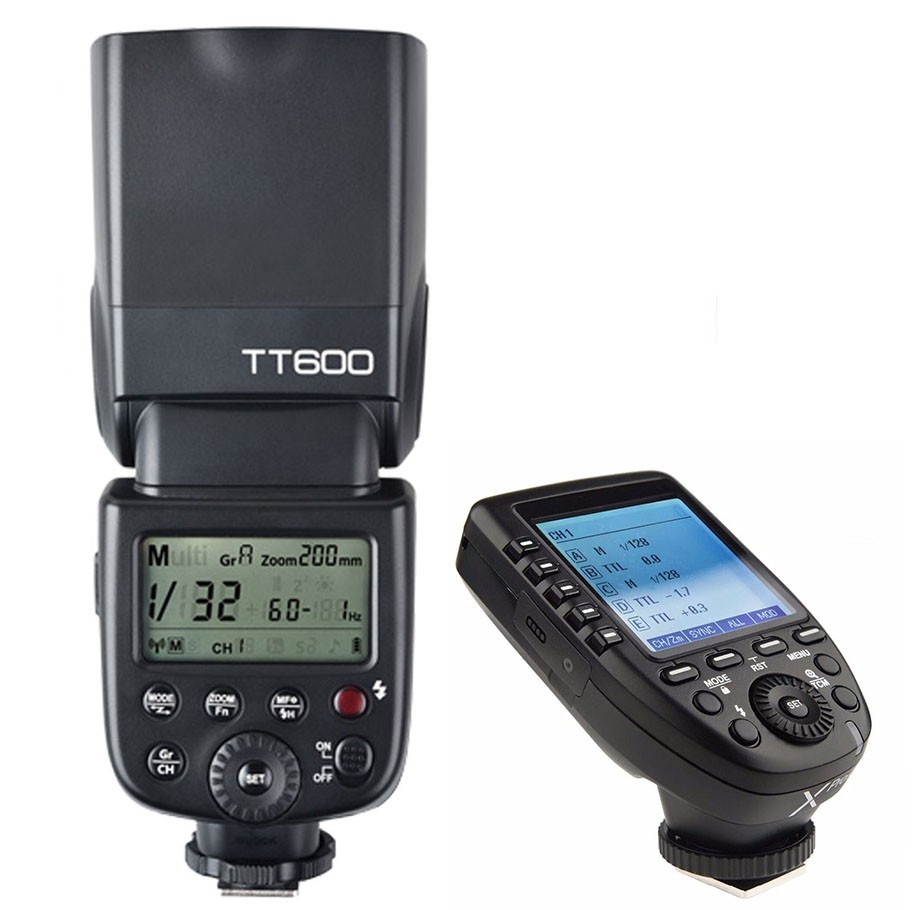 Flash Godox TT600 con disparador Xpro-N para Nikon