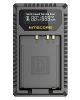 Nitecore FX1 Fuji cargador doble NP-W126-NO-W126S