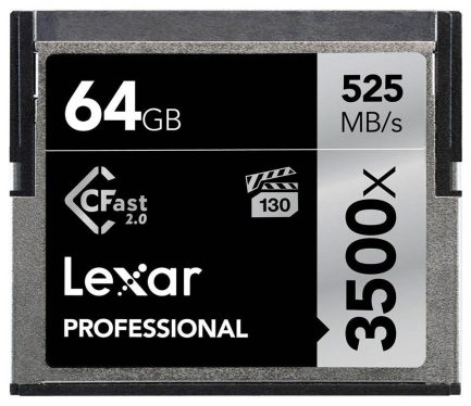 Tarjeta de memoria Lexar CFAST 2.0 64GB 3500x
