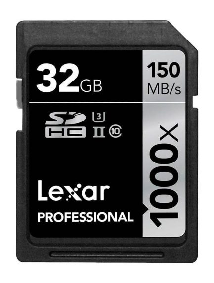 Tarjeta de memoria Lexar SDHC 1000x Professional 32 GB