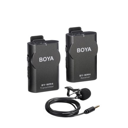 Micrófono Kit Boya BY-WM4 Pro inalámbrico de solapa