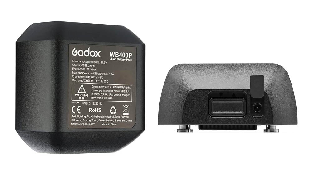 Batería recargable WB400P para Godox AD400Pro y AD400Pro II