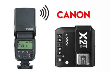 Kit flash Godox TT600 y disparador X2T Canon
