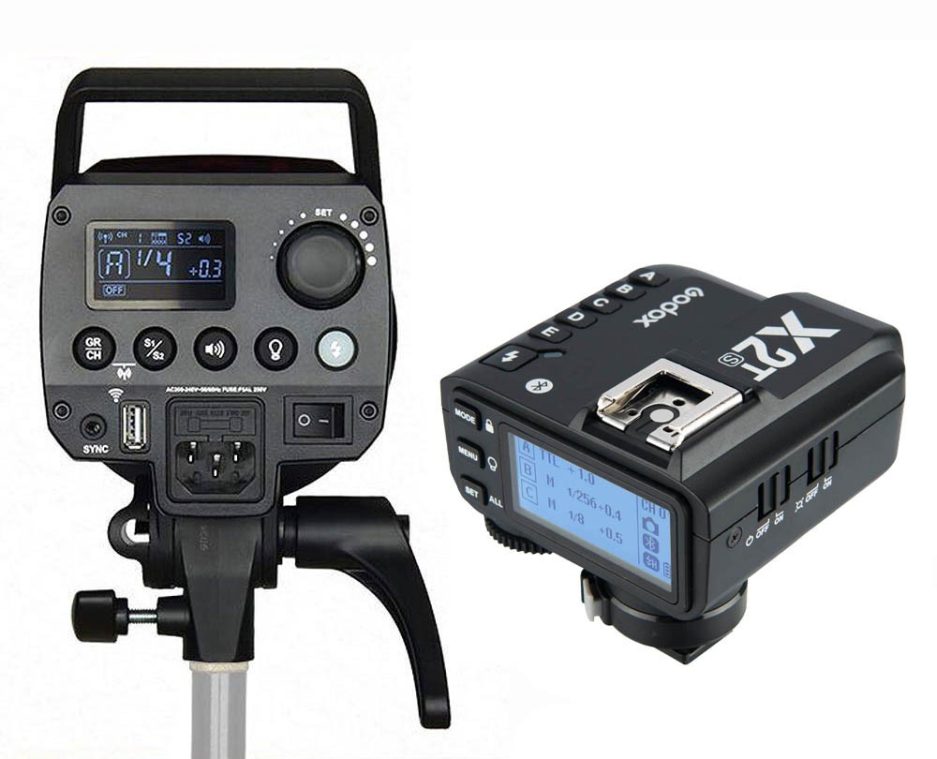 Flash de estudio Godox MS200 con X2T-S Sony