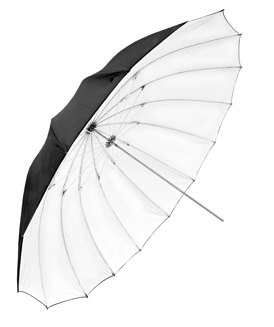 Paraguas de fotografía 150 cm reflector blanco Deluxe