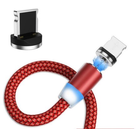 Cable mágnetico 1 metro iOS Rojo