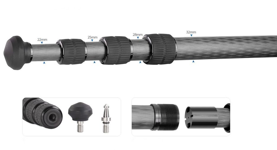 Trípode de carbono Leofoto LM-324C Summit