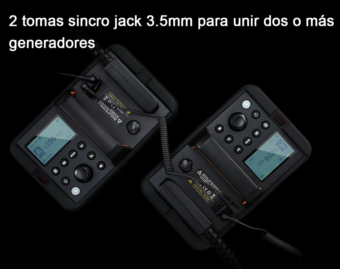 Generador del Godox AD1200Pro y conexiones