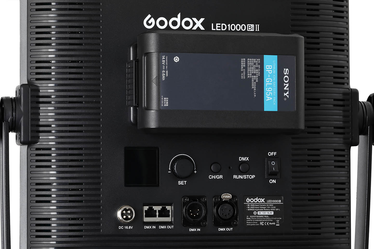 Godox LED1000D II con opción de alimentación mediante batería V-Mount