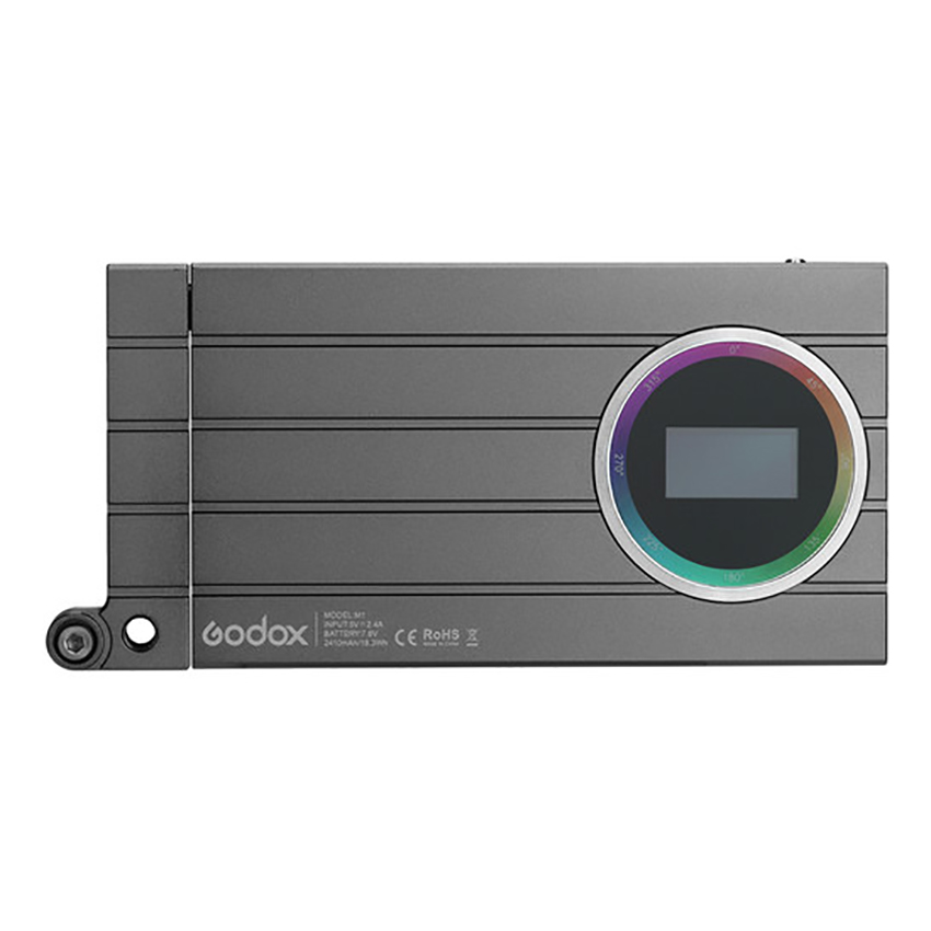 Godox M1 RGB – Mini Panel LED Portátil con 360 Colores, Batería Interna y Brazo Articulado