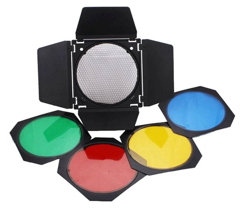 Aletas y panal Godox BD-04 para parábola 18 cm