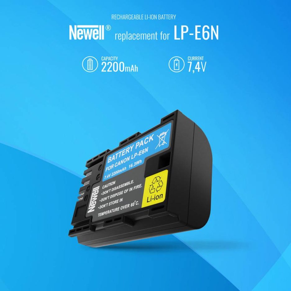 Batería Newell LP-E6N para cámaras Canon