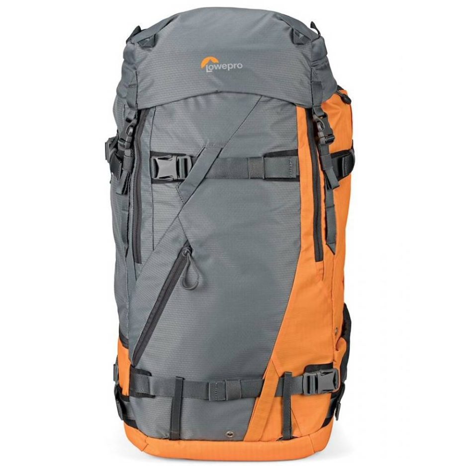 Mochila Lowepro Powder BP 500 AW gris y naranja