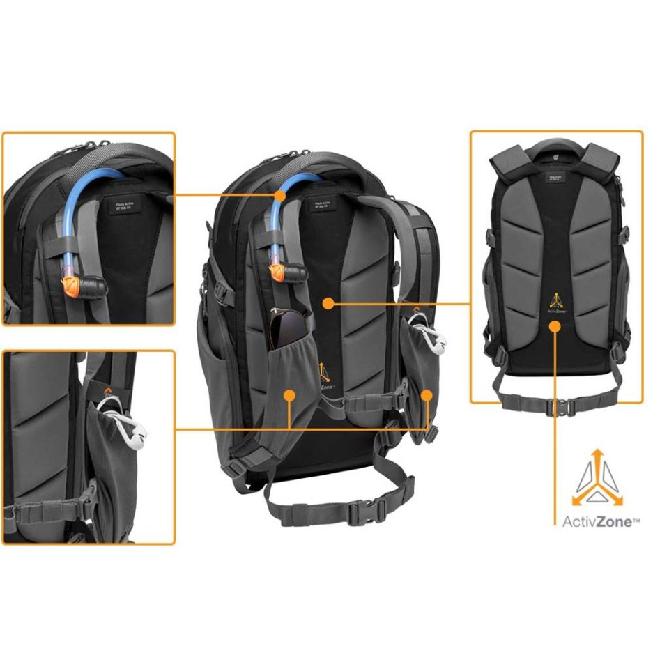 Mochila Lowepro Photo Active BP 200 AW Azul / Negro