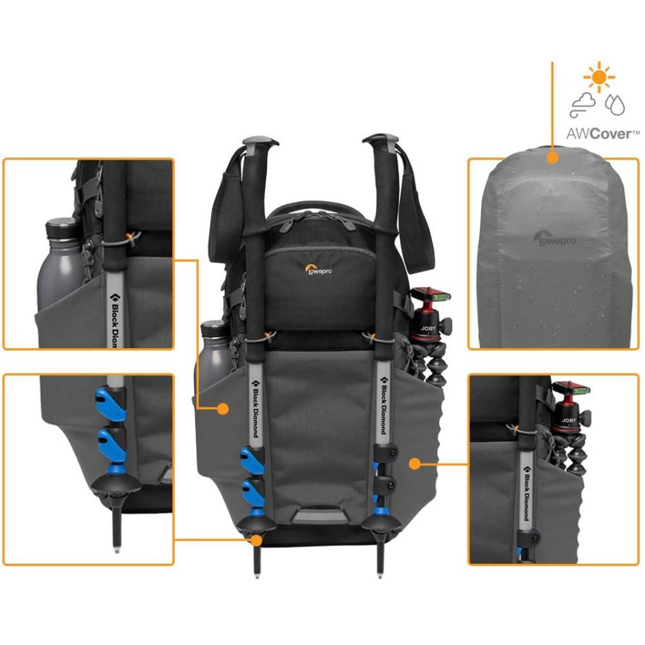 Mochila Lowepro Photo Active BP 200 AW Azul / Negro