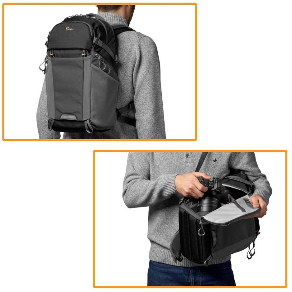 Mochila Lowepro Photo Active BP 200 AW Azul / Negro