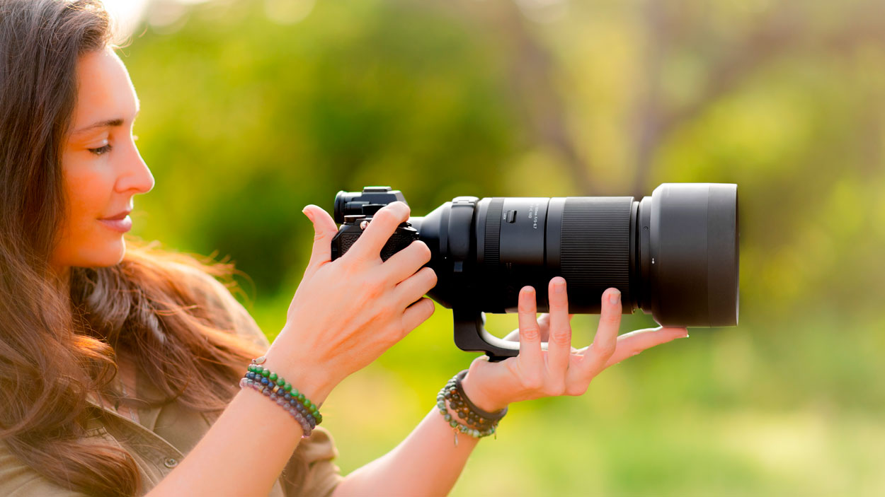 Sistema de estabilización VC del teleobjetivo Tamron 150-500 mm para Sony E