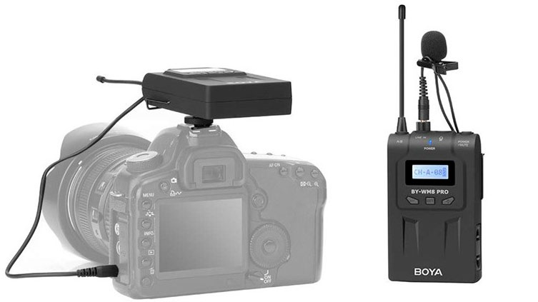 Boya BY-WM8 Pro-K1 sistema inalámbrico UHF para entrevistas y vídeo