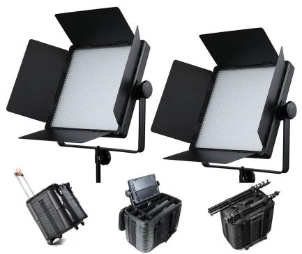 Kit 2 LED Godox LED1000D II y maleta con ruedas