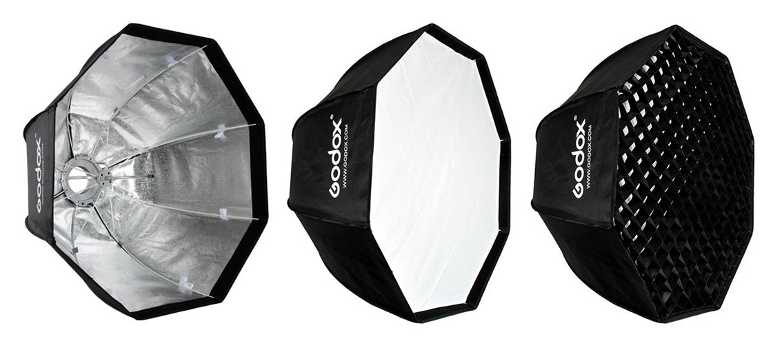 Softbox octogonal Godox para retrato