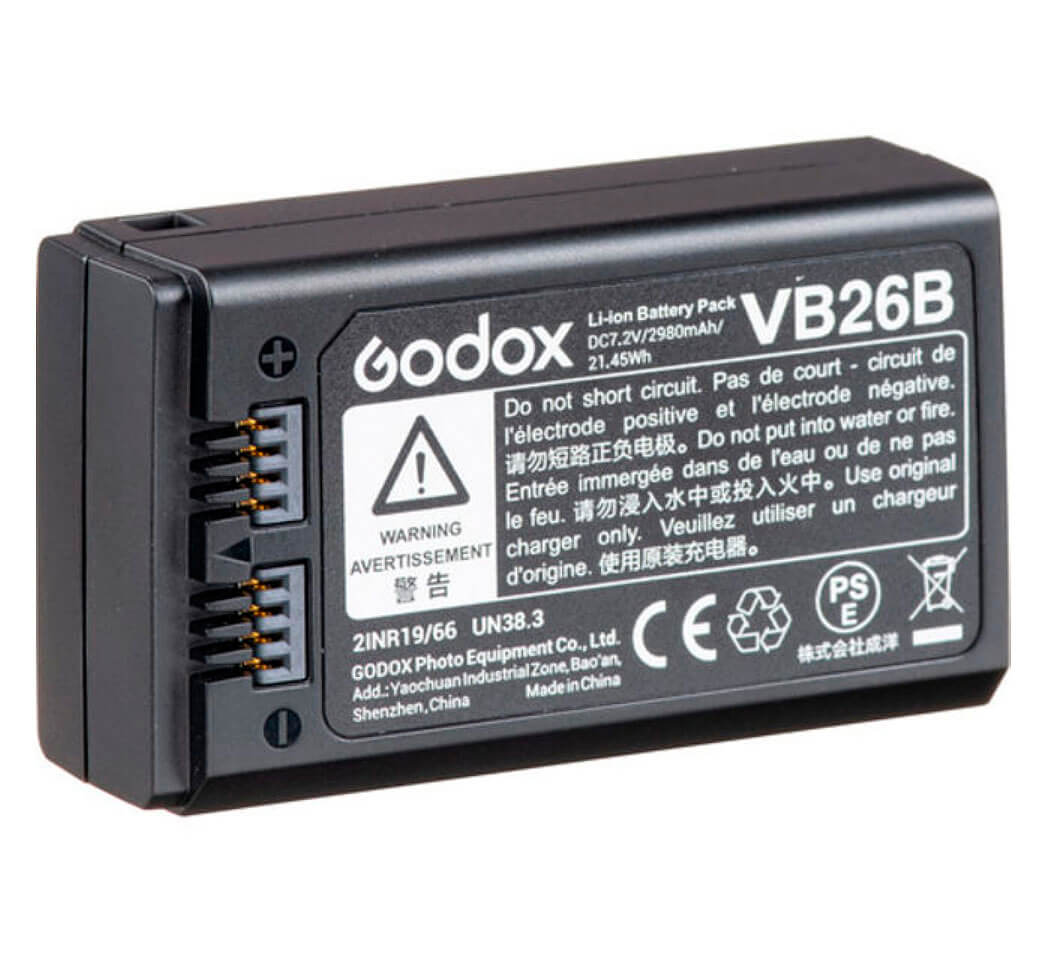 Batería Godox VB26B para flash V1 y V860III Batería Godox VB26B para flash V1 y V860III