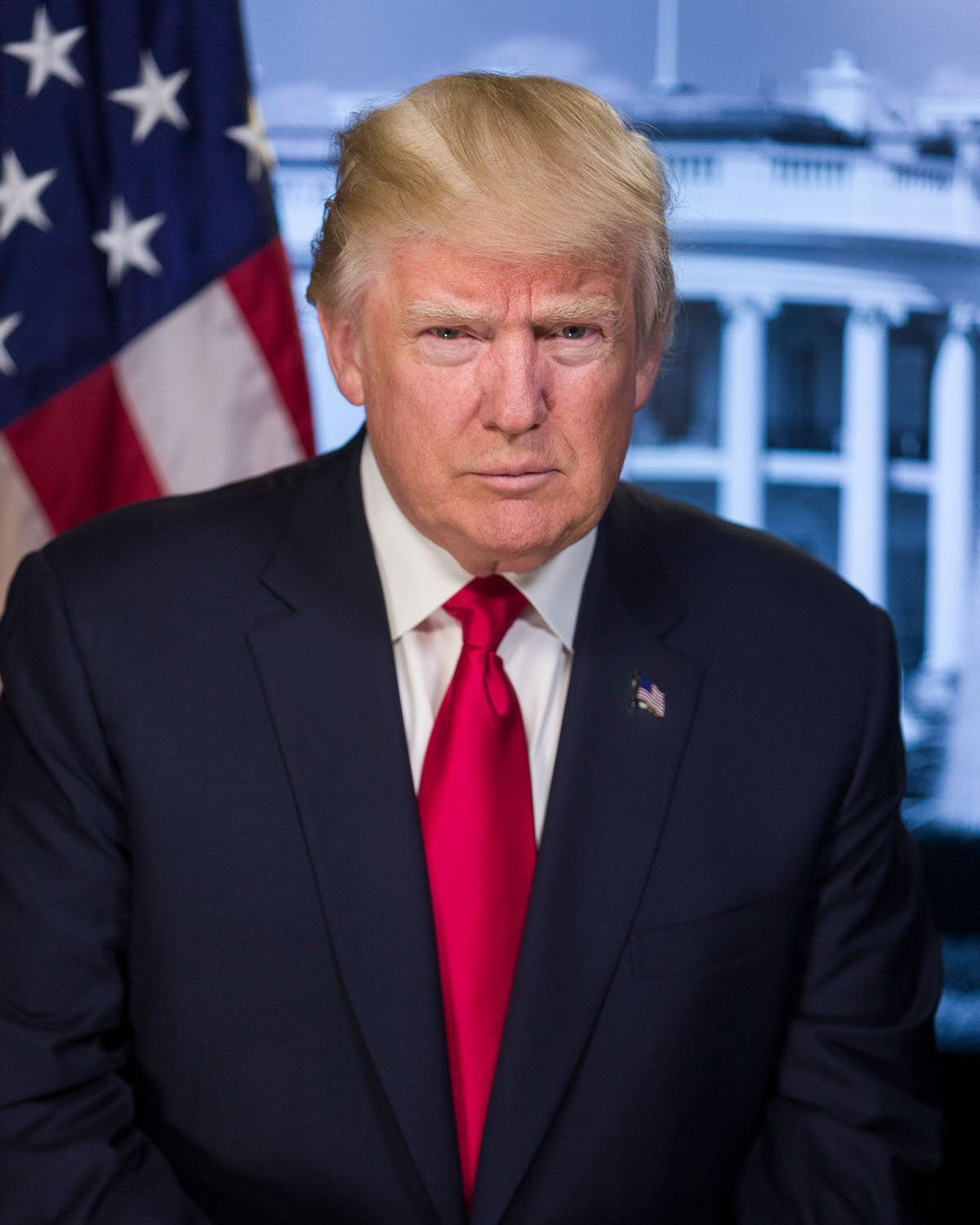 Retrato oficial de Donald Trump