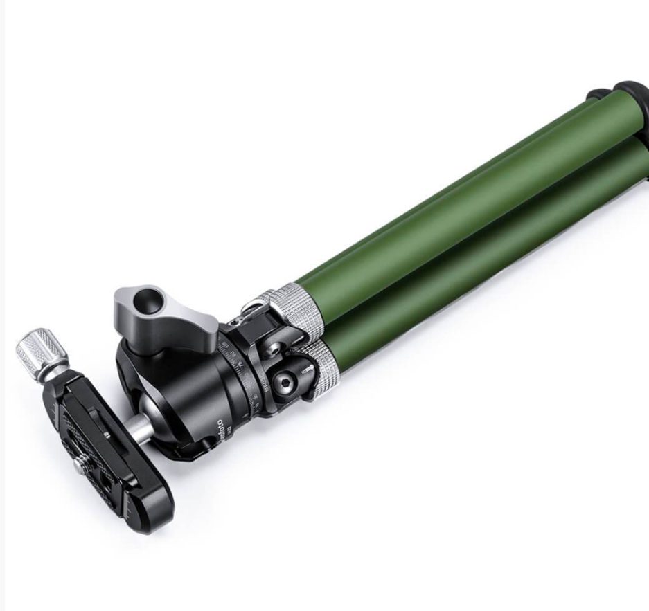 Trípode de carbono Leofoto MT-02C + LH-22 Verde