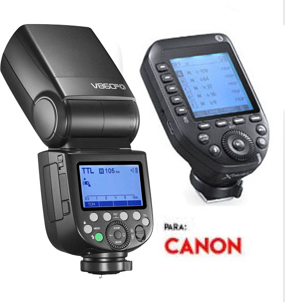Kit flash Godox V860III-C y disparador remoto XProII-C para Canon