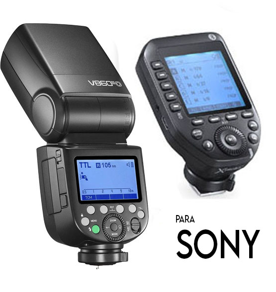 Kit flash Godox V860III-S y disparador remoto XProII-S para Sony