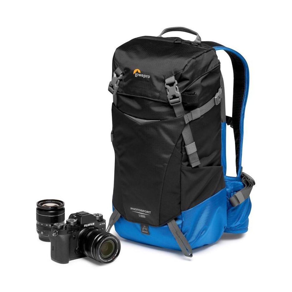 Mochila sostenible Lowepro PhotoSport BP 15L AW III Gris/Azul