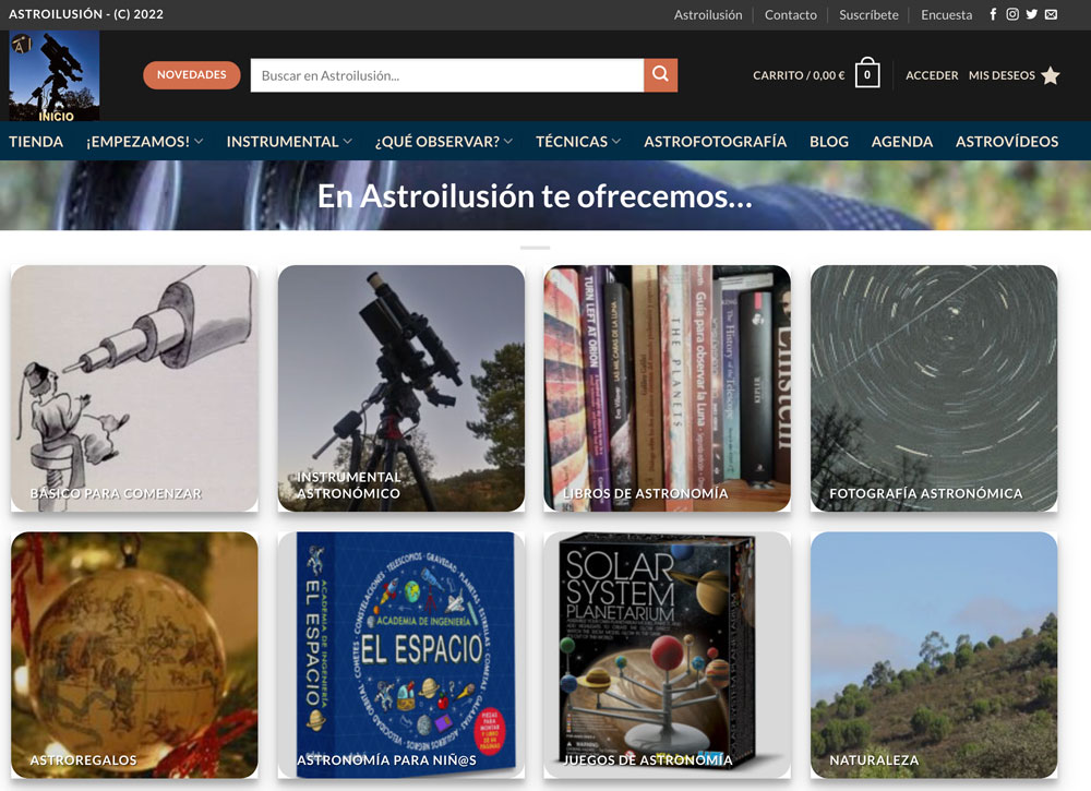 Blog Astroilusión sobre astrofotografía