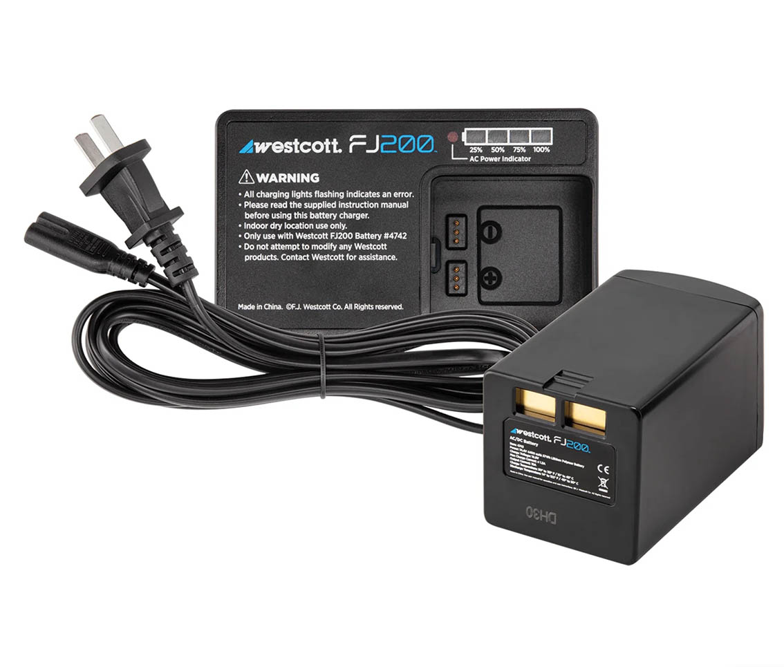 Batería para flash Westcott FJ200 con cargador de red Batería para flash Westcott FJ200 con cargador de red
