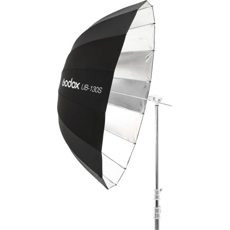 Paraguas de fotografía Godox UB-130S de 130cm reflector PLATA
