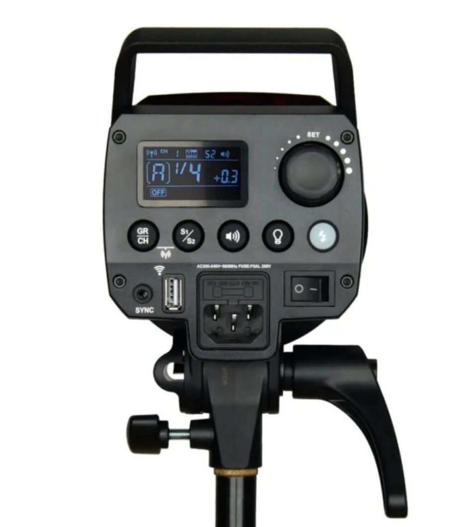 Flash de estudio Godox MS300V con LED