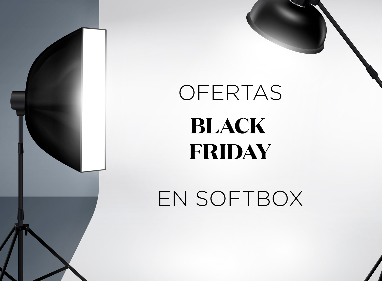 Ofertas Black Friday en softboxes y modificadores de luz para fotografía y vídeo profesional