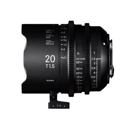 Objetivo Sigma 20mm T1.5 FF cine para Arri PL